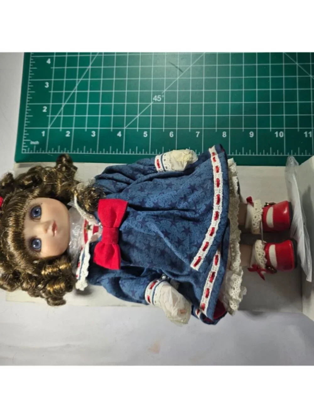 Adora Belle Doll Nautical And Nice Marie Osmond Blue Red White Lace New